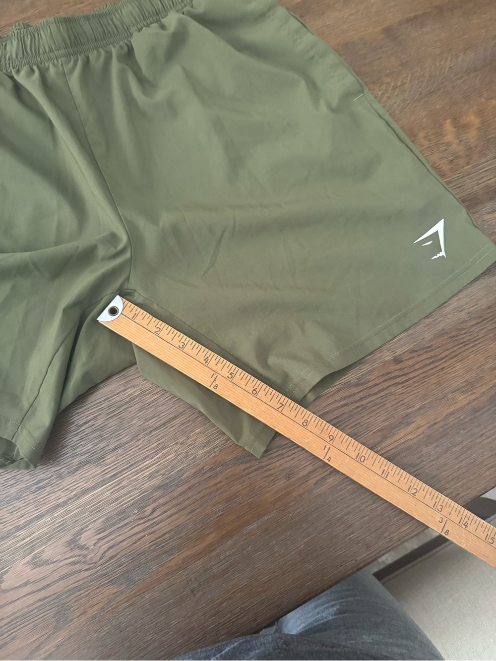 Gymshark Olive Athletic Training Shorts - Picture 6 of 7